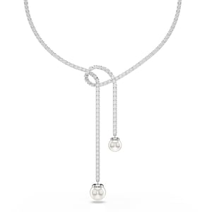 Swarovski 'Matrix' Vrouwen Basis Metalen Ketting - Zilver 5692416
