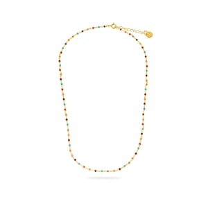 Luxenter Multicolour Hydrothermale Kwarts collier afgewerkt in 18K geelgoud - Nespo