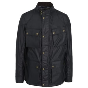 Belstaff Fieldmaster svart vaxad jacka