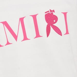 Amiri Reverse Bunny Logo Vit sweatshirt
