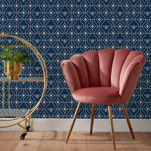 Bee Deco Gold Geometric Foil Wallpaper