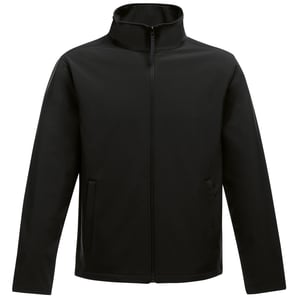 Regatta Standout Mens Ablaze Printable Softshell Jacket (Black)