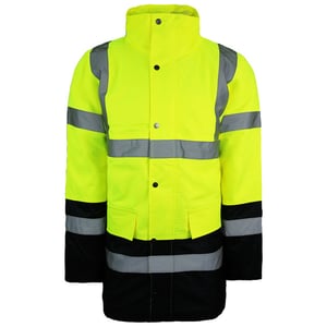Dickies Hoge Zichtbaarheid Snelweg Veiligheid Tweekleurig Heren Geel Jasje