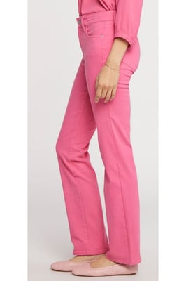 Marilyn Straight Jeans Roze Premium Denim | Pink Peony