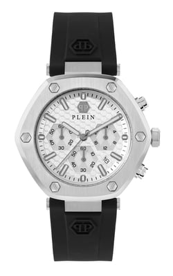 Philipp Plein The Hexagon Chrono Heren Zwarte Horloge PWZBA0123