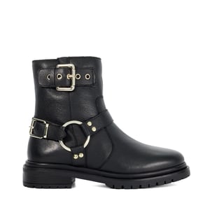 Dune Ladies Panos - Cleated Sole Biker Boots