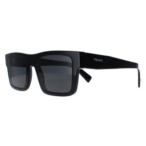 Prada Rectangle Mens Black Dark Grey PR19WS