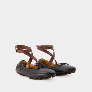 Gommini Ballerinas - Tod's - Läder - Svart