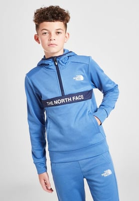 The North Face 1/4 Zip Amphere Hoodie Junior in FDR Blue