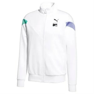 Puma x MTV MCS Mens Track Top Zip Up White Jumper 579817 02
