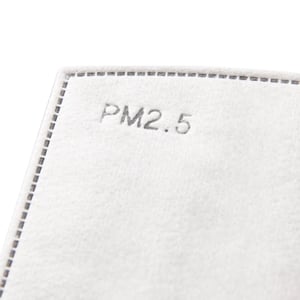 Trespass PM2.5 Face Mask Filters (Pack of 3) (White)
