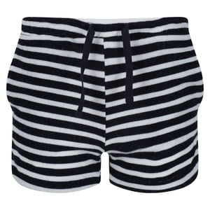 Regatta Childrens/Kids Dayana Towelling Stripe Casual Shorts (Navy/White)