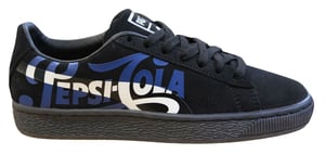Puma Suede Classic x Pepsi Träningsskor för herrar Svart Läder Snörning Skor 366332 02