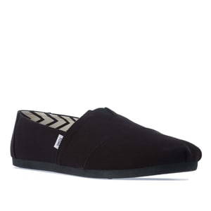 Butik För Toms Alpargata Canvas Herrskor Svart/Svart Espadriller