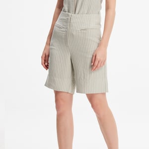 Gestreepte rechte shorts