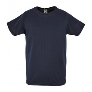 SOLS Kinderen/Kinderen Sportief Unisex T-Shirt met korte mouwen (Franse marine)