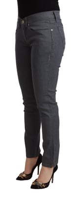 Levi's Dames Grijze Katoenen Lage Taille Skinny Denim Jeans