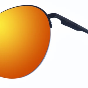 Maxy women's oval-shaped metal sunglasses