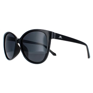 Montana Cat Eye Dam Shiny Black Smoke Polarized MP74