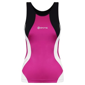 Skins Triathlon Compression Sleeveless Pink Womens Racer Back Top T49085051