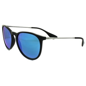 Ray-Ban Zonnebril Erika 4171 601/55 Zwart & Gunmetal Blauw Mirror