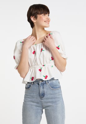 myMo Geborduurde Geknoopte Blouse osha