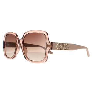 Jimmy Choo Square Womens Crystal Nude Brown Gradient Sunglasses