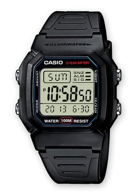 Casio Casio Collection Unisex's Black Watch W-800H-1AVES