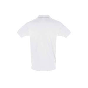 SOLS Heren Perfect Pique Korte Mouw Poloshirt (Wit)