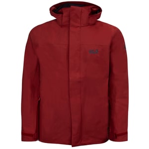Jack Wolfskin Highland heren jas bordeauxrood