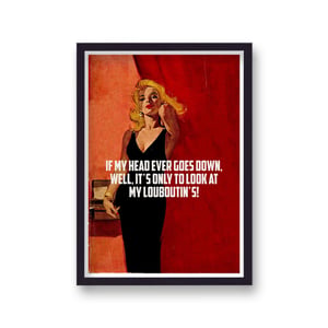 Pulp Friction If My Head Ever Goes Down Black Dress Red