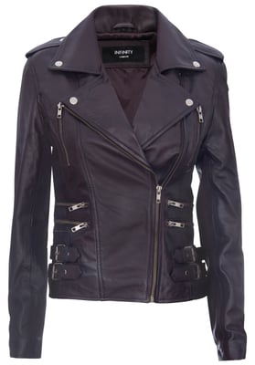 Dames leren Brando bikerjack-Loddon
