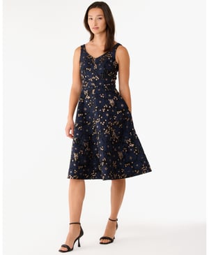 Full Bloom Metallic Grace Dress