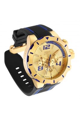 Invicta S1 Rally 20107 Heren Horloge - Quartz Uurwerk - Roestvrij Staal met gouden Wijzerplaat - 53mm