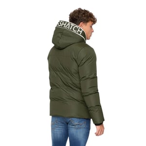 Crosshatch Mens Sandbox Hooded Jacka (Oliv)