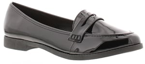 Platino Womens Shoes Work School Layla Slip On black patent