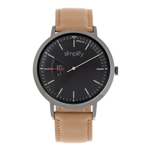 Vereenvoudig het 6500 horloge met leren band