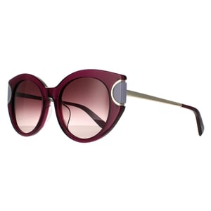Salvatore Ferragamo Cat Eye Womens Violet Brown Wine Gradient 90041091