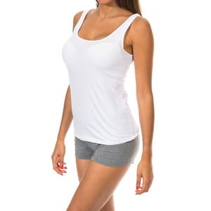 Dames-T-shirt met brede band en ronde hals Lichtgewicht stof 1045201
