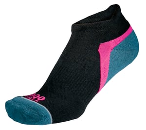 1000 Mile - Mens Active Low Cut Repreve Cushioned Sports Socks - Black / Teal