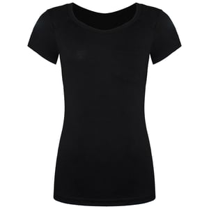Vans Off The Wall Ronde Hals Zwart Korte Mouw Vrouwen Slinger T-shirt VVZQBLK