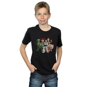 Disney Boys Toy Story 4 Group T-Shirt (Black)