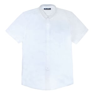 Ben Sherman Script Embroidery Mens White Shirt