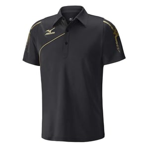 Mizuno DryLite Mens Black Polo Shirt