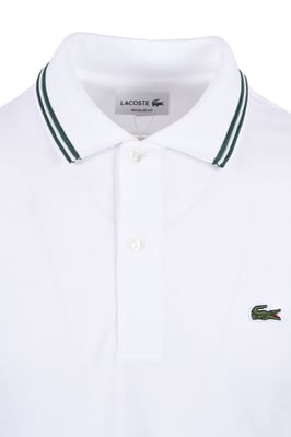 Lacoste Tipped Polo White