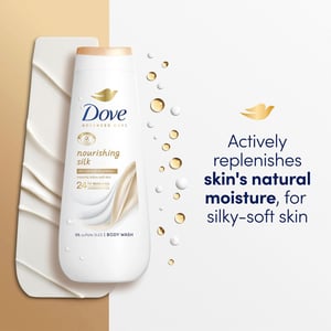 Dove Advanced Care Body Wash Nourishing Silk 24H Renewing Micromoisture, 4x225ml