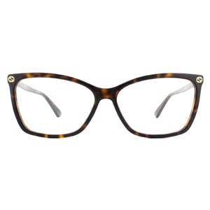 Gucci Cat Eye Dark Havana Womens  Glasses Frames
