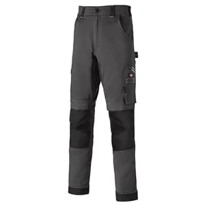 Dickies Universele Flex Kniestuk Heren Grijs/Zwarte Broek
