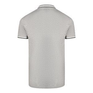 Cavalli Class Dubbel Tipped Kraag Grijze Polo Shirt