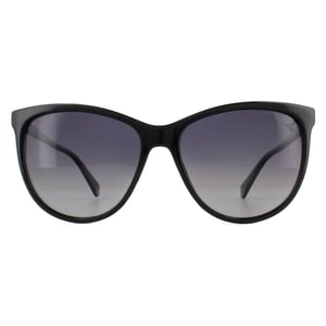 Polaroid Square Womens Black Grey Polarized Sunglasses